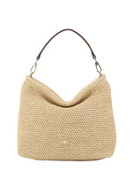 Load image into Gallery viewer, Abro Kaia Hobo Raffia Bag in Natural-Nut