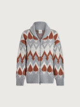 Load image into Gallery viewer, Varley Brockley Jacquard Knit Jacket in Grey Melange