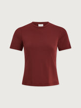 Load image into Gallery viewer, Varley Regina Fitted Tee in New Maroon