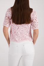 Load image into Gallery viewer, Monari Knitted Jumper with Cornelly Pattern in French Rose
