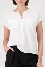 Load image into Gallery viewer, Monari Blouse with Rhinestone Details in Cream