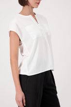 Load image into Gallery viewer, Monari Blouse with Rhinestone Details in Cream
