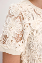 Load image into Gallery viewer, Monari Cardigan with Floral Pattern in Marble