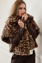 Load image into Gallery viewer, Monari Faux fur jacket with leopard print