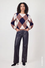 Load image into Gallery viewer, Monari Diamond-Pattered Knitted Jumper