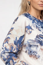 Load image into Gallery viewer, Monari Blue Floral Top