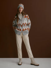 Load image into Gallery viewer, Varley Brockley Jacquard Knit Jacket in Grey Melange