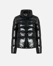 Load image into Gallery viewer, Pinko Padded Crystal Nylon Pea Coat in Black