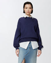 Load image into Gallery viewer, Pinko Emporio Crew-Neck Sweatshirt in Navy