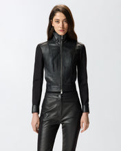 Load image into Gallery viewer, Pinko Dual-Fabric Biker Jacket