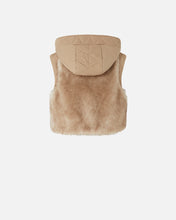 Load image into Gallery viewer, Pinko Padded Faux Fur Gilet with Hood
