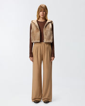 Load image into Gallery viewer, Pinko Padded Faux Fur Gilet with Hood