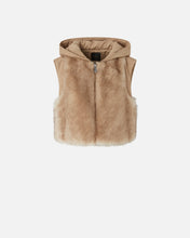 Load image into Gallery viewer, Pinko Padded Faux Fur Gilet with Hood