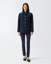 Load image into Gallery viewer, Pinko Oversized Pattererned Tweed Jacket in Navy