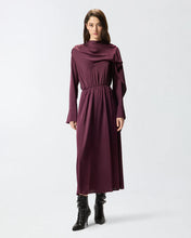 Load image into Gallery viewer, Pinko Dress with Sash in Bordeaux