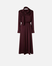 Load image into Gallery viewer, Pinko Dress with Sash in Bordeaux