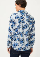 Load image into Gallery viewer, Olsen Floral Stripe Shirt in Blue
