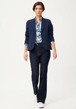 Load image into Gallery viewer, Olsen Floral Stripe Shirt in Blue