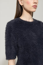 Load image into Gallery viewer, Luisa Cerano Half-Sleeved Sweater in Dark Blue