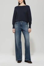 Load image into Gallery viewer, Luisa Cerano Sweater in Left Structure in Navy