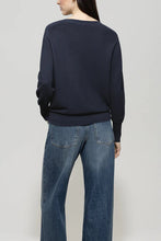 Load image into Gallery viewer, Luisa Cerano Sweater in Left Structure in Navy