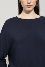 Load image into Gallery viewer, Luisa Cerano Sweater in Left Structure in Navy