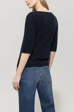 Load image into Gallery viewer, Luisa Cerano Cashmere-Blend Sweater in Dark Blue