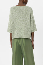Load image into Gallery viewer, Luisa Cerano Mouline-Look Sweater in Green