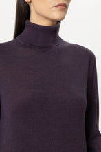 Load image into Gallery viewer, Luisa Cerano Wool-Blend Turtleneck in Plum