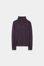 Load image into Gallery viewer, Luisa Cerano Wool-Blend Turtleneck in Plum