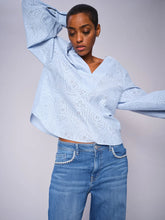 Load image into Gallery viewer, Mos Mosh Yen Sina Lace Blouse in Skyway