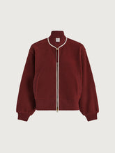 Load image into Gallery viewer, Varley Hansley Fleece Jacket in New Maroon
