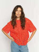 Load image into Gallery viewer, Mos Mosh Lia River Lace Shirt in Spicy Orange