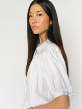 Load image into Gallery viewer, Mos Mosh Tarima Short-Sleeve Blouse in White