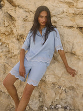 Load image into Gallery viewer, Mos Mosh Magda Shirt in Blue Denim