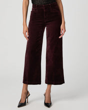 Load image into Gallery viewer, Paige Anessa Trousers in Aubergine Velvet