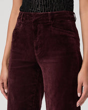 Load image into Gallery viewer, Paige Anessa Trousers in Aubergine Velvet