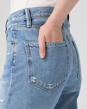 Load image into Gallery viewer, Paige Billy Cropped Straight Leg in Distressed Denim
