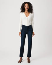 Load image into Gallery viewer, Paige Cindy Reverse Seamed Beltloops Straight Jeans in The Forum