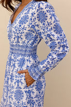 Load image into Gallery viewer, Aspiga Bille Dress Dress in Blue/White
