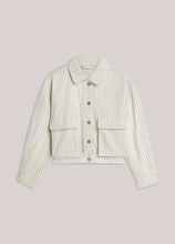 Load image into Gallery viewer, Summum Denim jacket with herringbone stripe