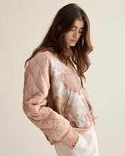 Load image into Gallery viewer, Summum Quilted Bomber Jacket in Faded Rose