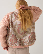 Load image into Gallery viewer, Summum Quilted Bomber Jacket in Faded Rose