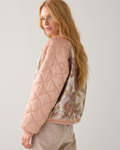 Load image into Gallery viewer, Summum Quilted Bomber Jacket in Faded Rose