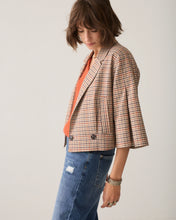 Load image into Gallery viewer, Summum Check Blazer in Goji Berry