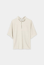 Load image into Gallery viewer, Luisa Cerano Blouse with Balloon Sleeves in Eggshell