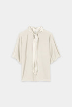 Load image into Gallery viewer, Luisa Cerano Blouse with Balloon Sleeves in Eggshell