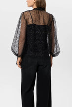 Load image into Gallery viewer, Luisa Cerano Tulle Blouse with Glitter Dots