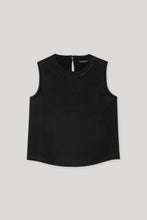 Load image into Gallery viewer, Luisa Cerano Flowing Satin Top in Black