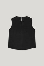 Load image into Gallery viewer, Luisa Cerano Flowing Satin Top in Black